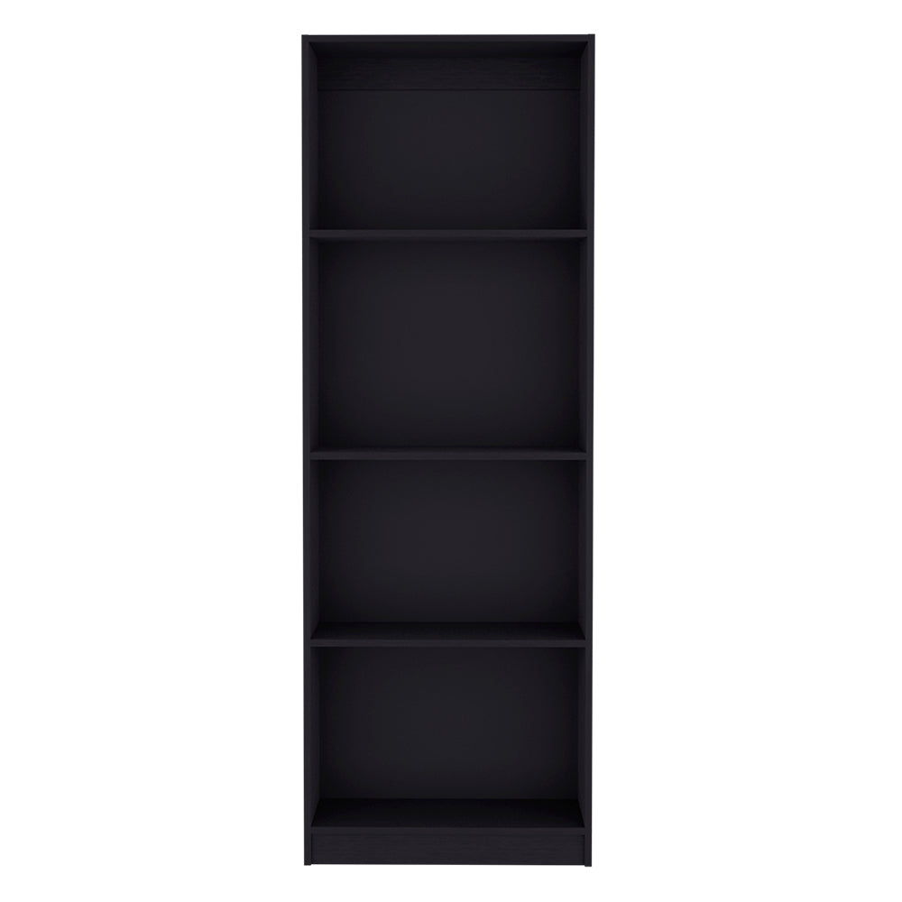 Bookcase Benzoni, Office, Black Black Particle Board Engineered Wood