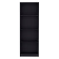 Bookcase Benzoni, Office, Black Black Particle Board Engineered Wood