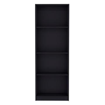 Bookcase Benzoni, Office, Black Black Particle Board Engineered Wood