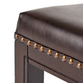 Tiffin Studded Counterstool Set Of 2 Brown Pu