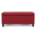 Storage Ottoman Red Fabric