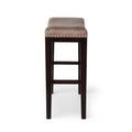 Tiffin Studded Barstool Mp2 Set Of 2 Grey Fabric