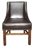 Worthington Dining Chair Brown Leather