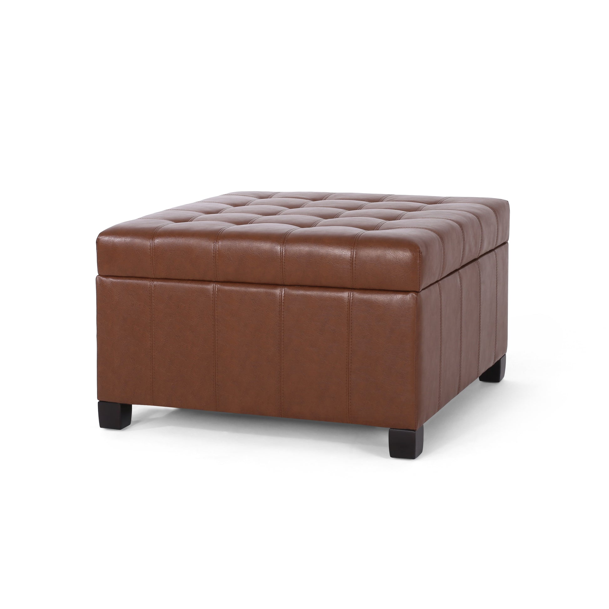 Isabella Ottoman Light Brown Pu