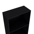 Bookcase Benzoni, Office, Black Black Particle Board Engineered Wood