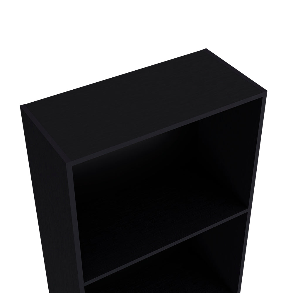 Bookcase Benzoni, Office, Black Black Particle Board Engineered Wood