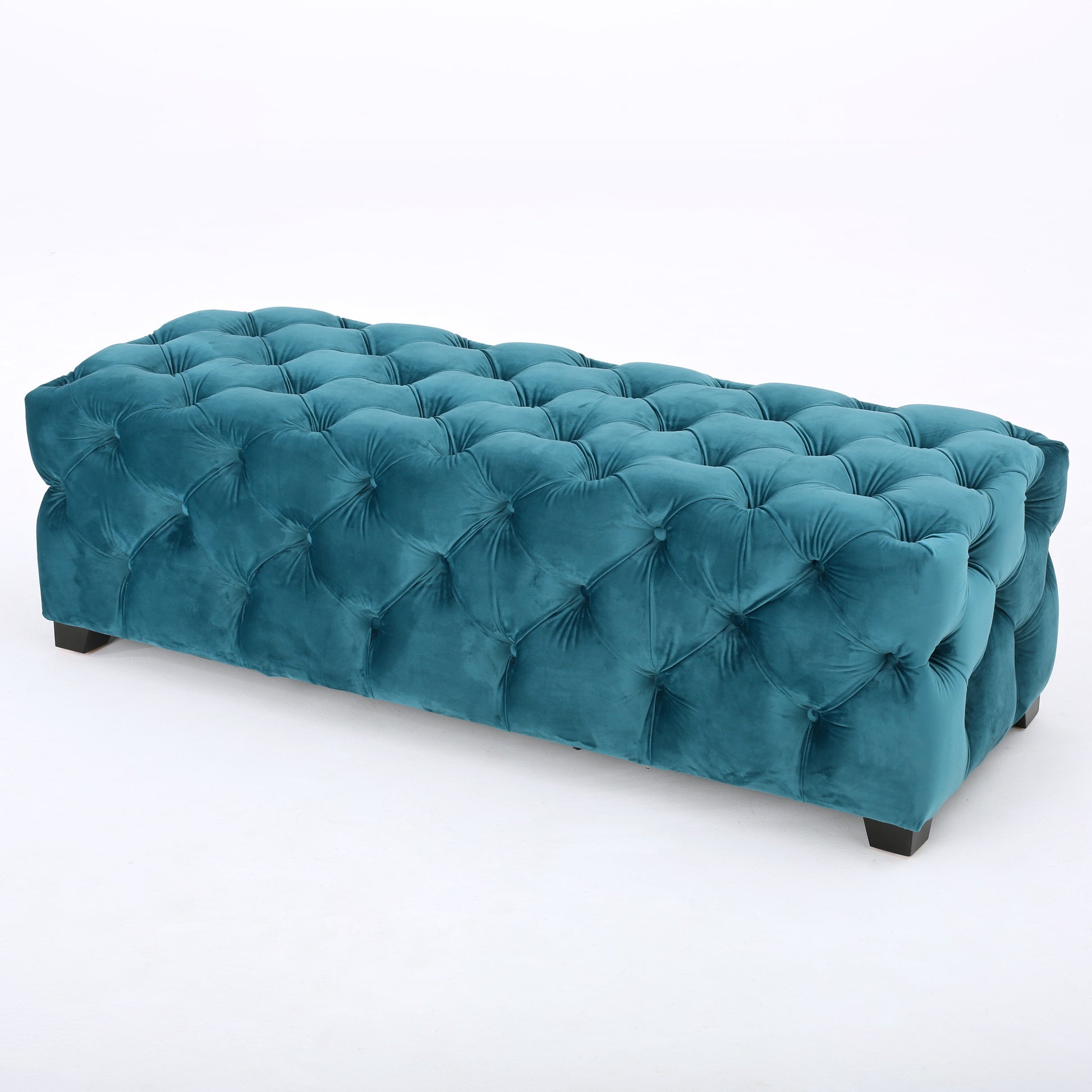 Ottoman Teal Velvet