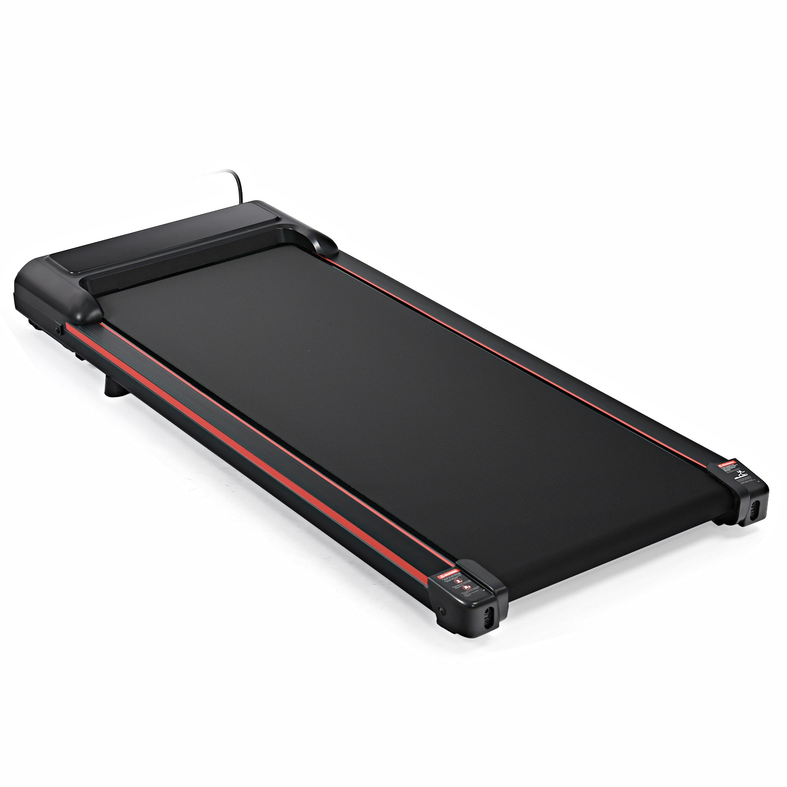 Walking Pad 300 Lb Capacity, Desk Treadmill For Home Office, Protable Treadmill Under Desk, Walking Treadmills For Home,0.6 To 3.8 Mph Portable Treadmill Indoor Fitness Black Red Without Portable Office American Design Gym Abs Abs Steel Q235