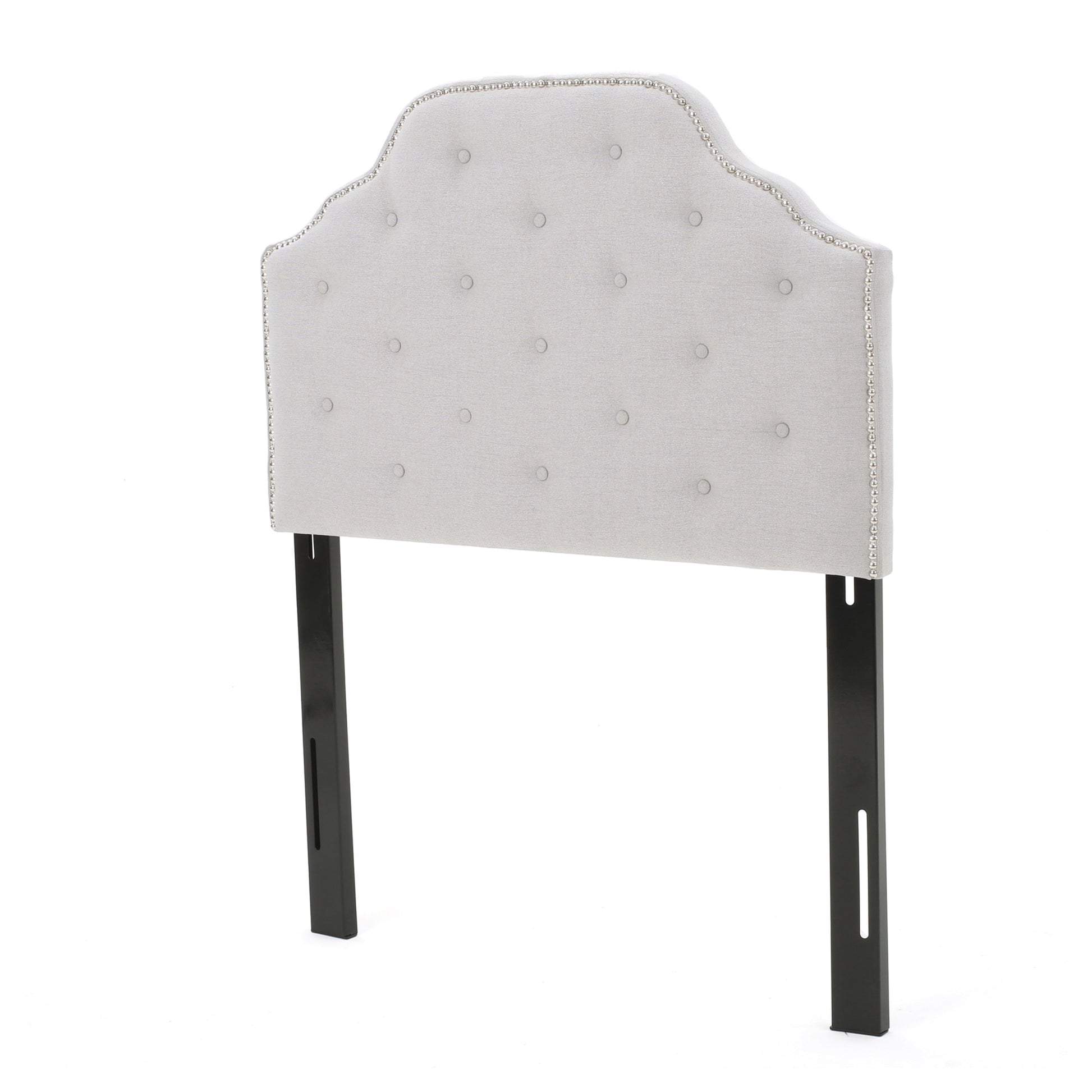 Twin Sized Headboard Twin Light Grey Fabric