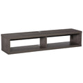 Wall Mounted Tv Stand, Media Console Floating Storage Shelf For Living Room Or Home Office, Dark Grey Dark Gray Particle Board