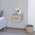 Floating Nightstand Calion, Bedroom, Light Gray Light Gray Particle Board Engineered Wood