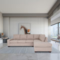 L Shaped Sectional Sofas For Living Room, Modern Sectional Couches For Bedrooms, Apartment With Solid Wood Frame Tan, Polyester Nylon Tan Wood Foam Polyester