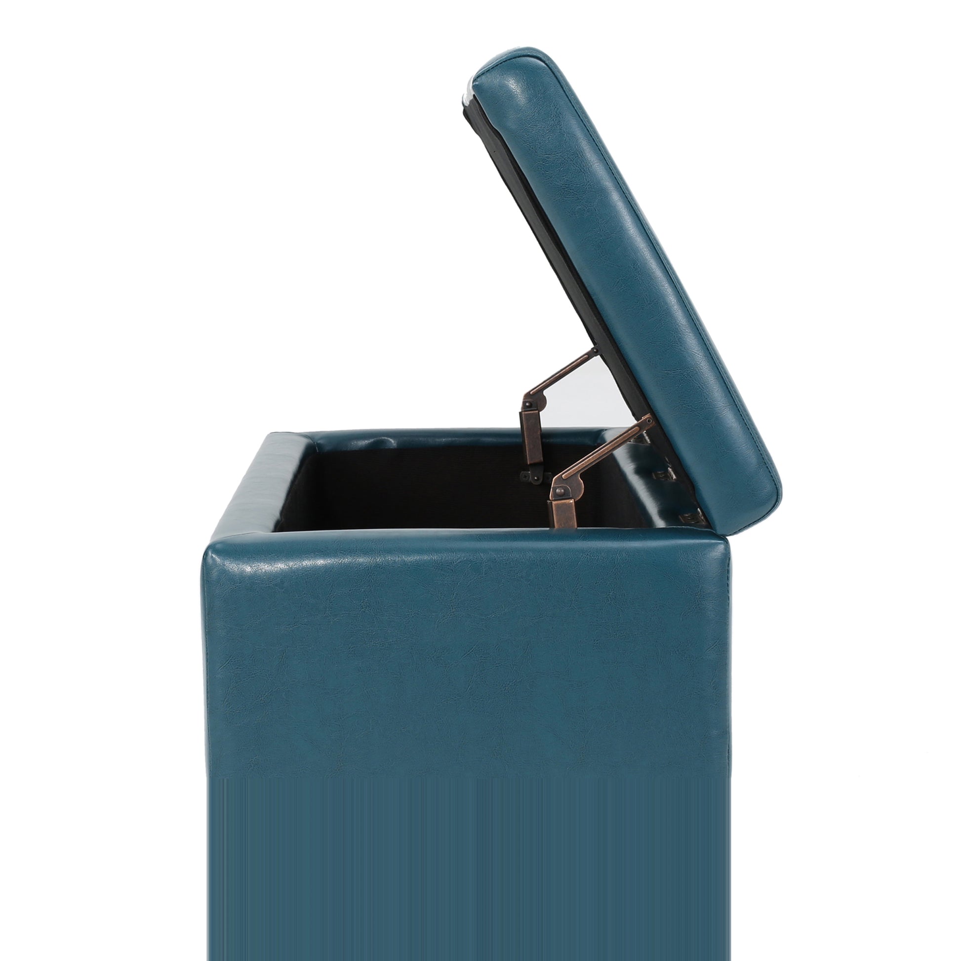Storage Ottoman Teal Pu