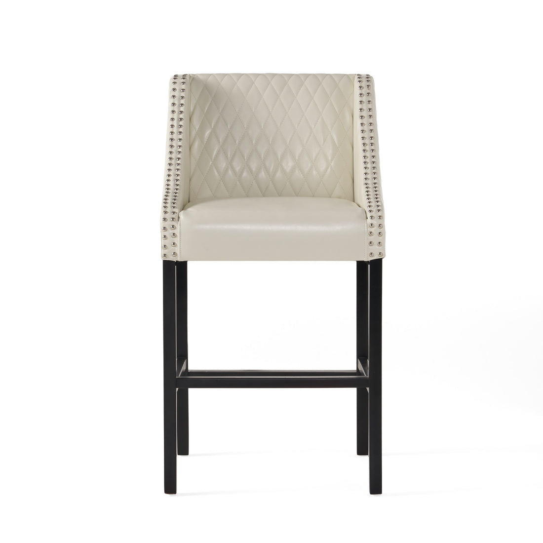 Eaton Barstool Ivory Leather