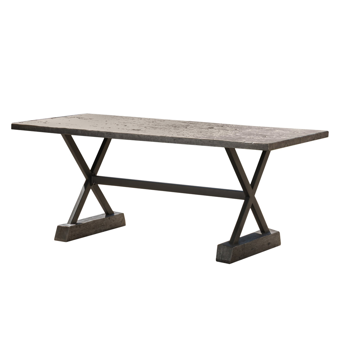 Chalmette Brown Dining Table Brown Concrete