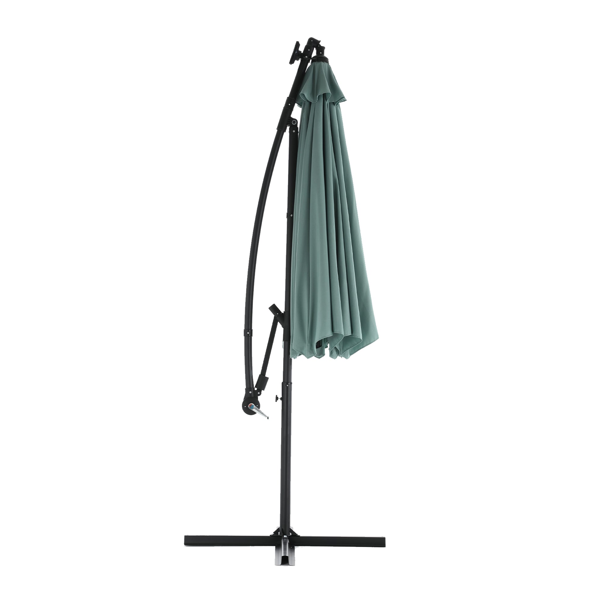 10Ft Solar Led Offset Hanging Market Patio Umbrella Light Green No Lig 10Ft Solar Led Offset Hanging Market Patio Umbrella Light Green No Lig
