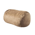 Asher Soft Microfiber Suede 6.5 Ft Cylinder Bean Bag Champagne Pvc