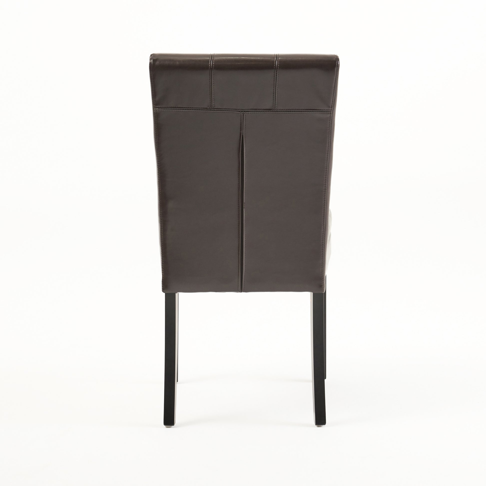 Badin Kd Dining Chair Chocolate Pu Leather