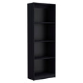 Bookcase Benzoni, Office, Black Black Particle Board Engineered Wood