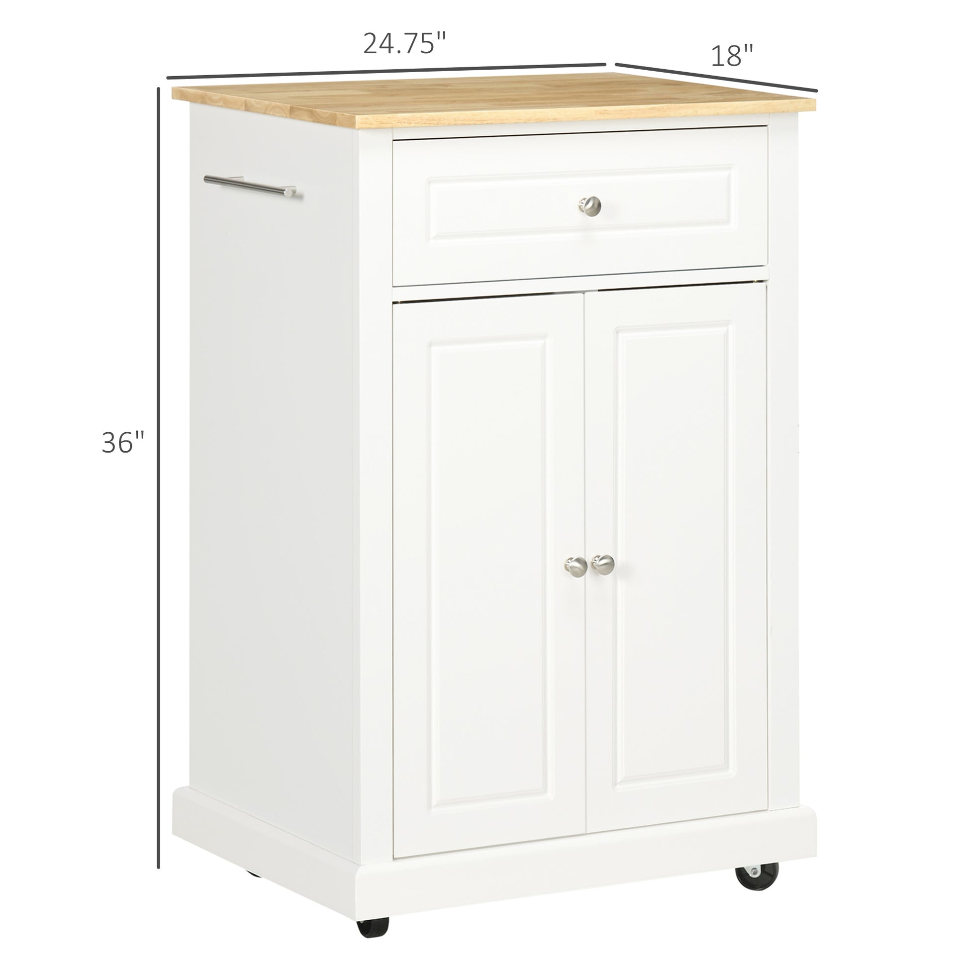 Rolling Kitchen Island Cart, Portable Serving