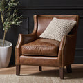 Single Sofa Brown Leather