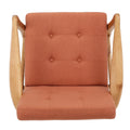 Club Chair Orange Fabric