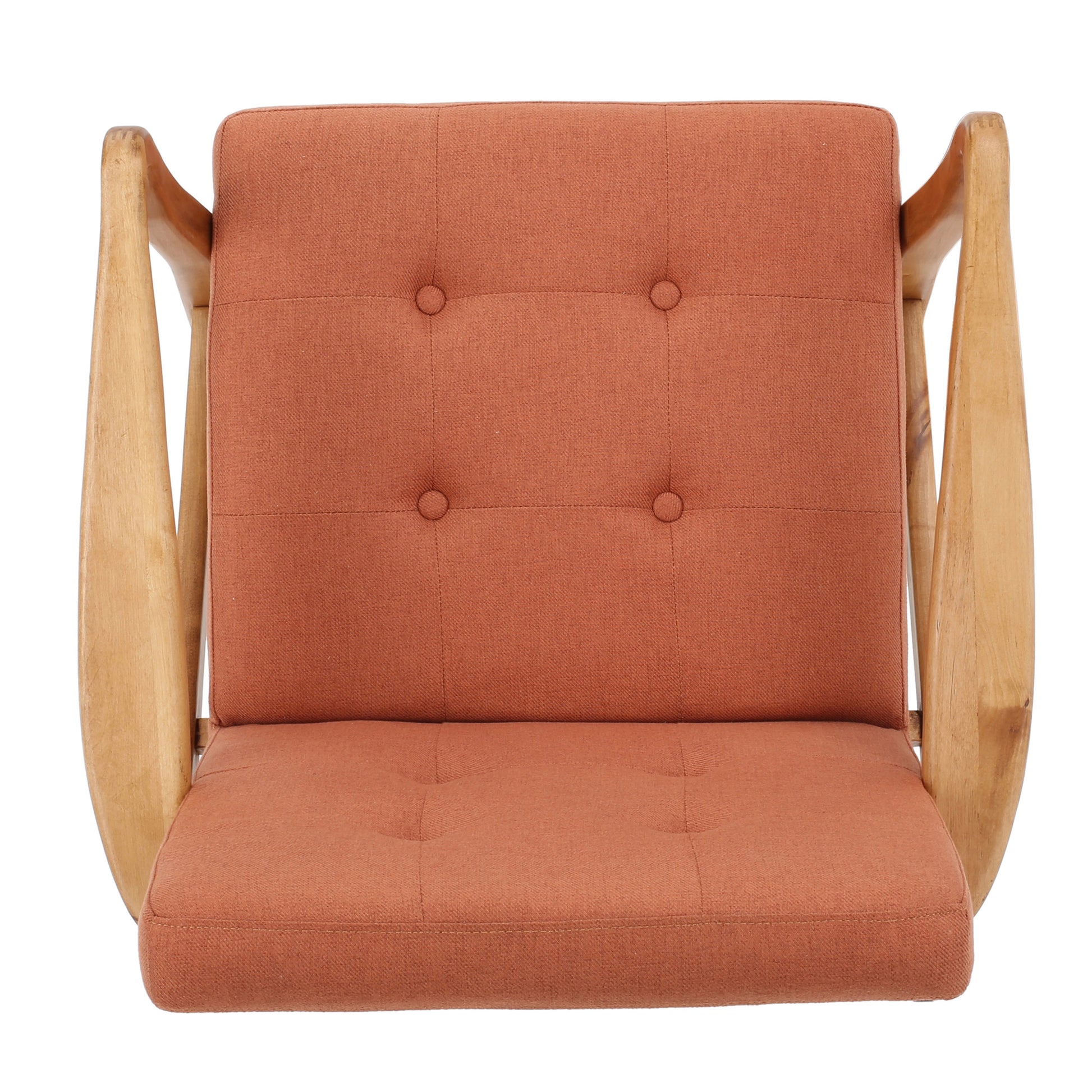 Club Chair Orange Fabric