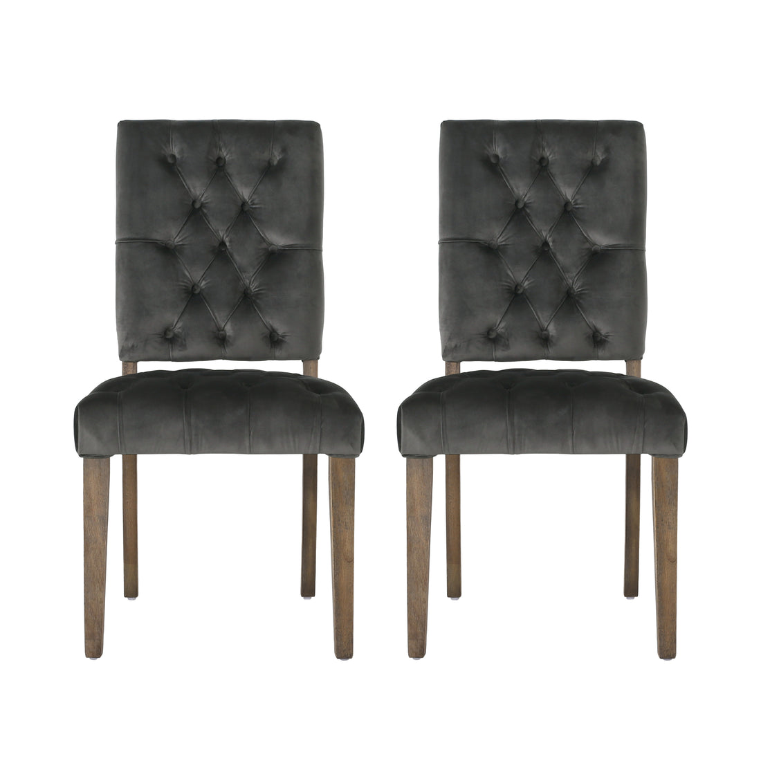 Dining Chair Charcoal Pu Leather