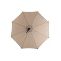 10Ft Solar Led Offset Hanging Market Patio Umbrella Khaki No Khaki Garden & Outdoor Steel
