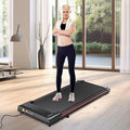 Walking Pad 300 Lb Capacity, Desk Treadmill For Home Office, Protable Treadmill Under Desk, Walking Treadmills For Home,0.6 To 3.8 Mph Portable Treadmill Indoor Fitness Black Red Without Portable Office American Design Gym Abs Abs Steel Q235