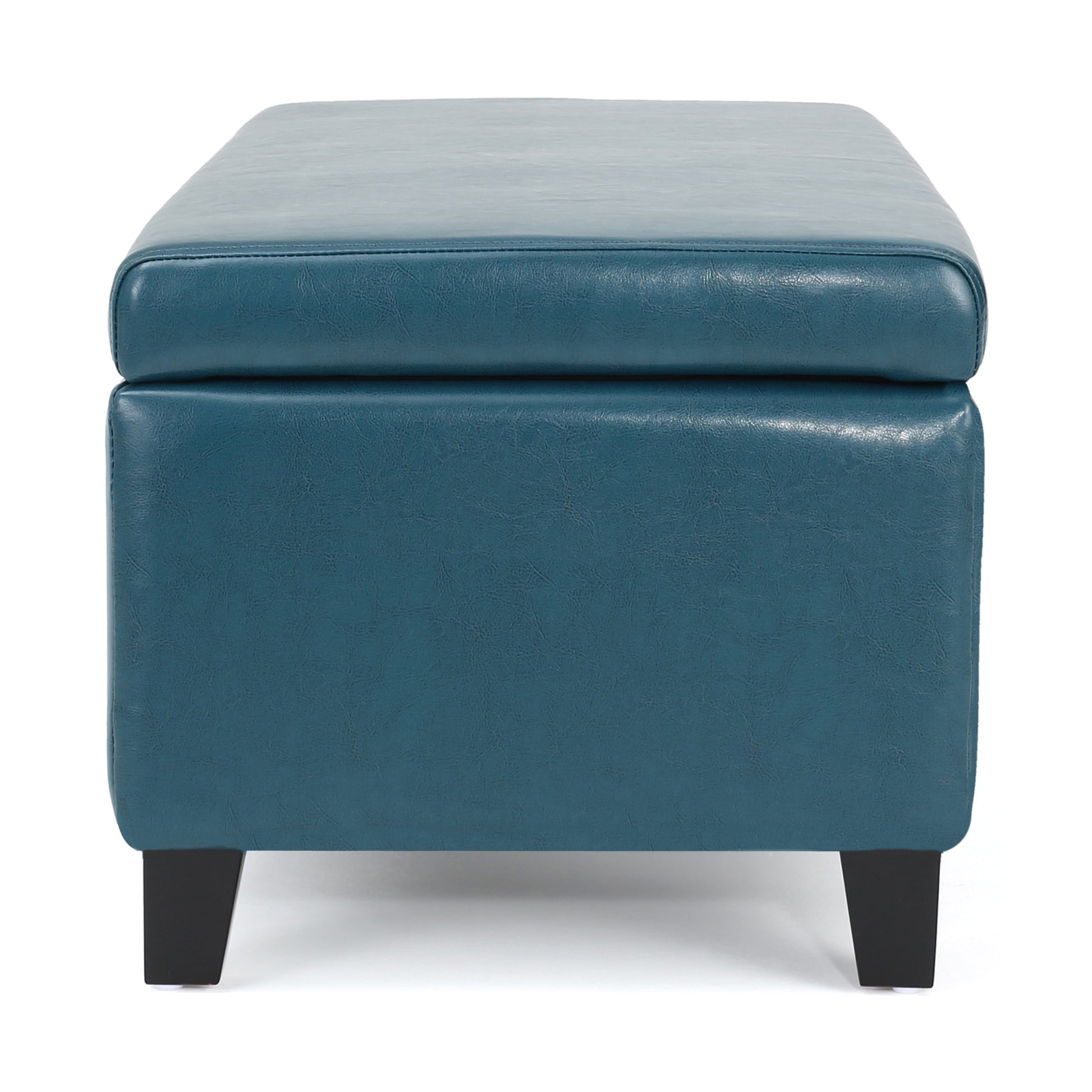 Storage Ottoman Teal Pu