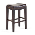 Tiffin Studded Counterstool Set Of 2 Brown Pu