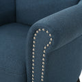 Club Chair Navy Blue Fabric