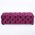 Ottoman Fuchsia Velvet