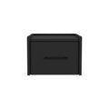 Floating Nightstand Calion, Bedroom, Black Black Particle Board Engineered Wood