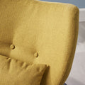 Club Chair Mustard Fabric