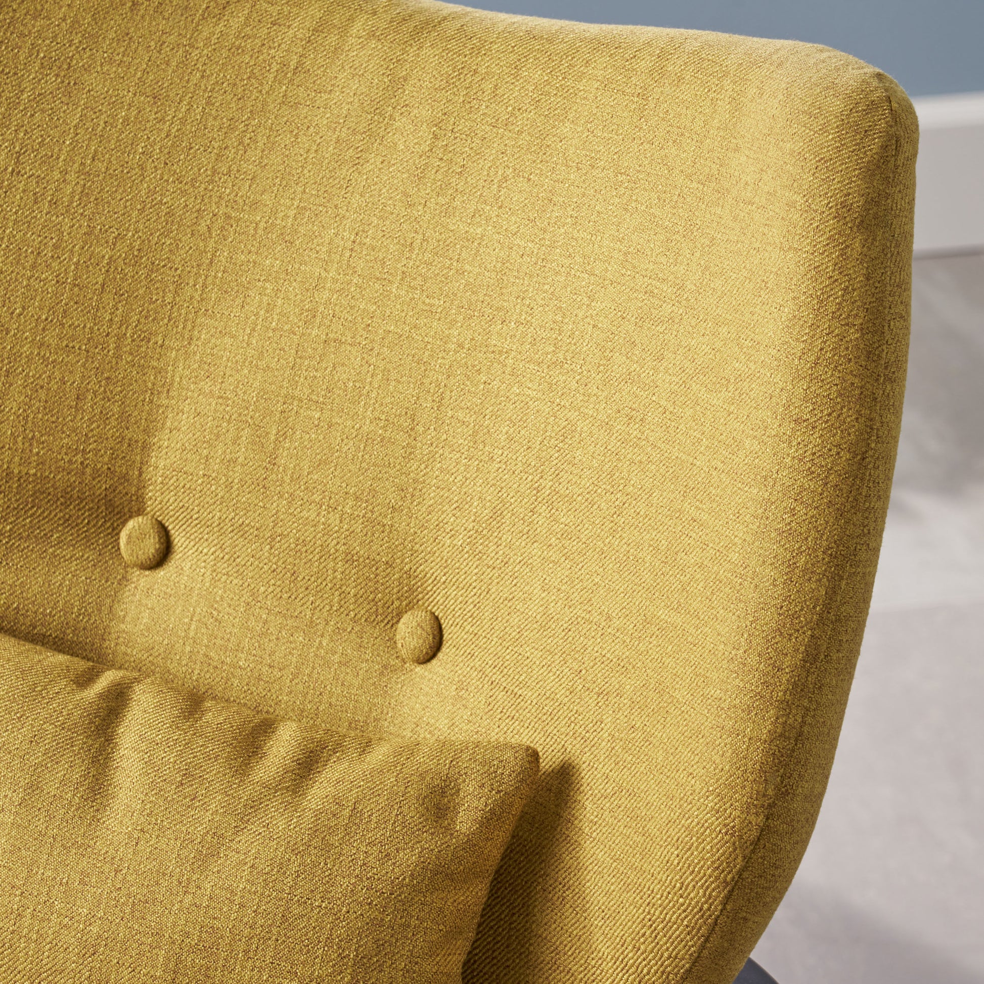 Club Chair Mustard Fabric