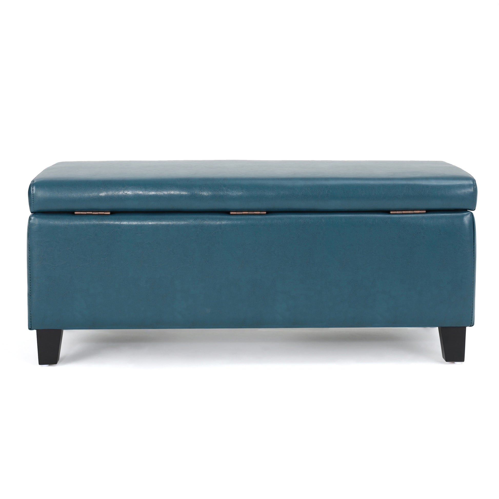 Storage Ottoman Teal Pu