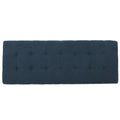 Storage Ottoman Navy Blue Fabric