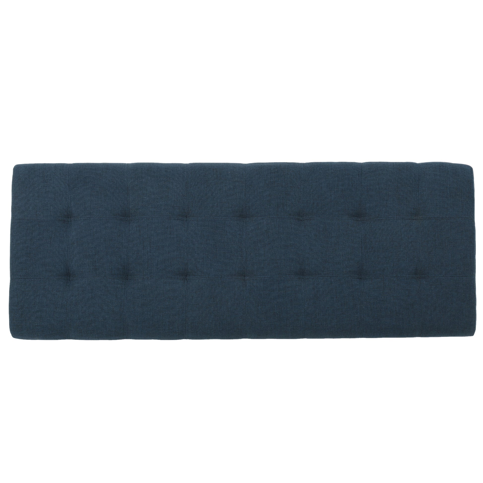 Storage Ottoman Navy Blue Fabric