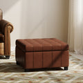 Isabella Ottoman Light Brown Pu