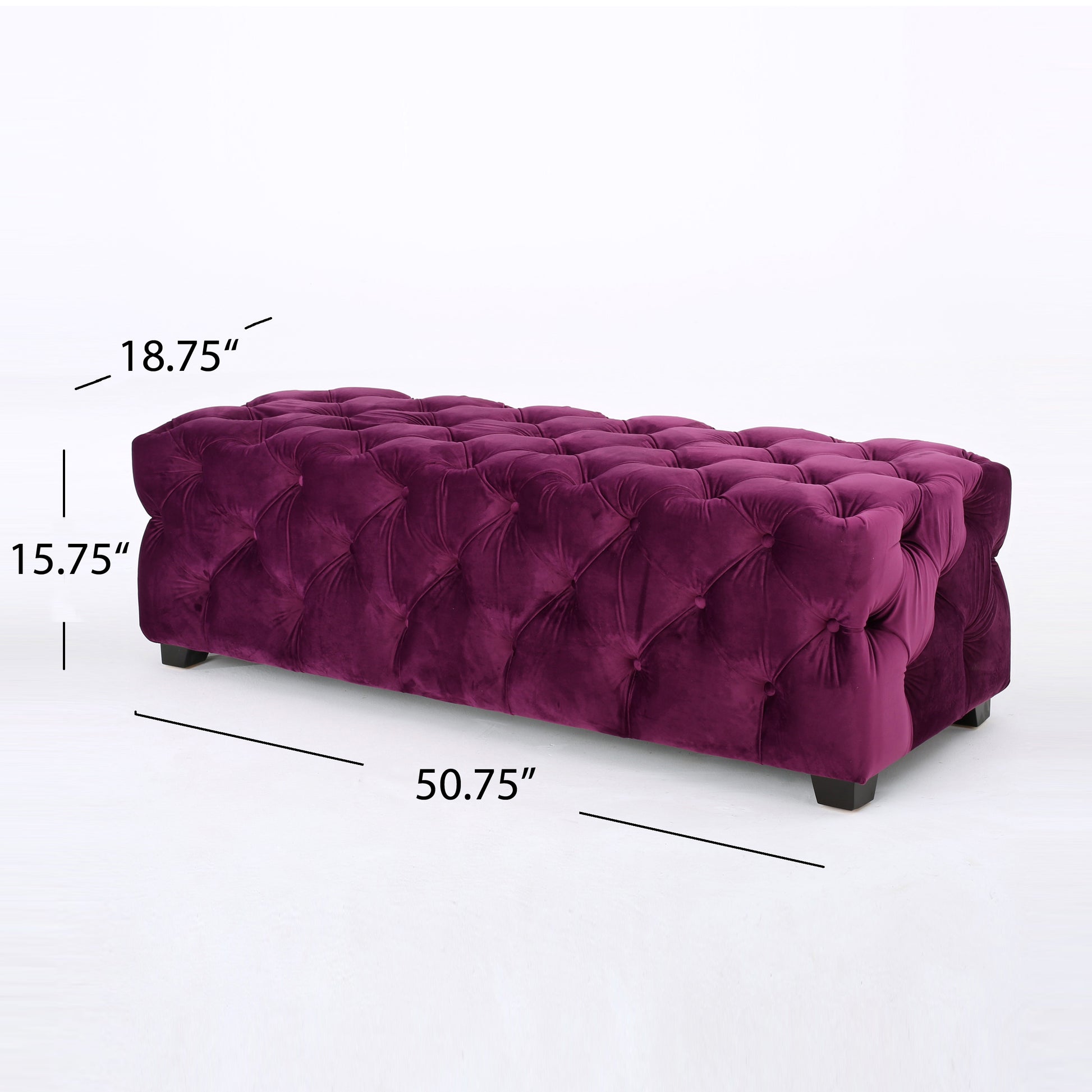 Ottoman Fuchsia Velvet
