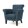 Club Chair Navy Blue Fabric
