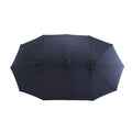 14.8 Ft Double Sided Outdoor Umbrella Rectangular Large With Crank Navy Blue No Navy Blue Garden & Outdoor Steel