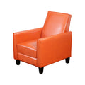 Recliner Push Back Chair For Elegant Home D Cor Orange Orange Pu