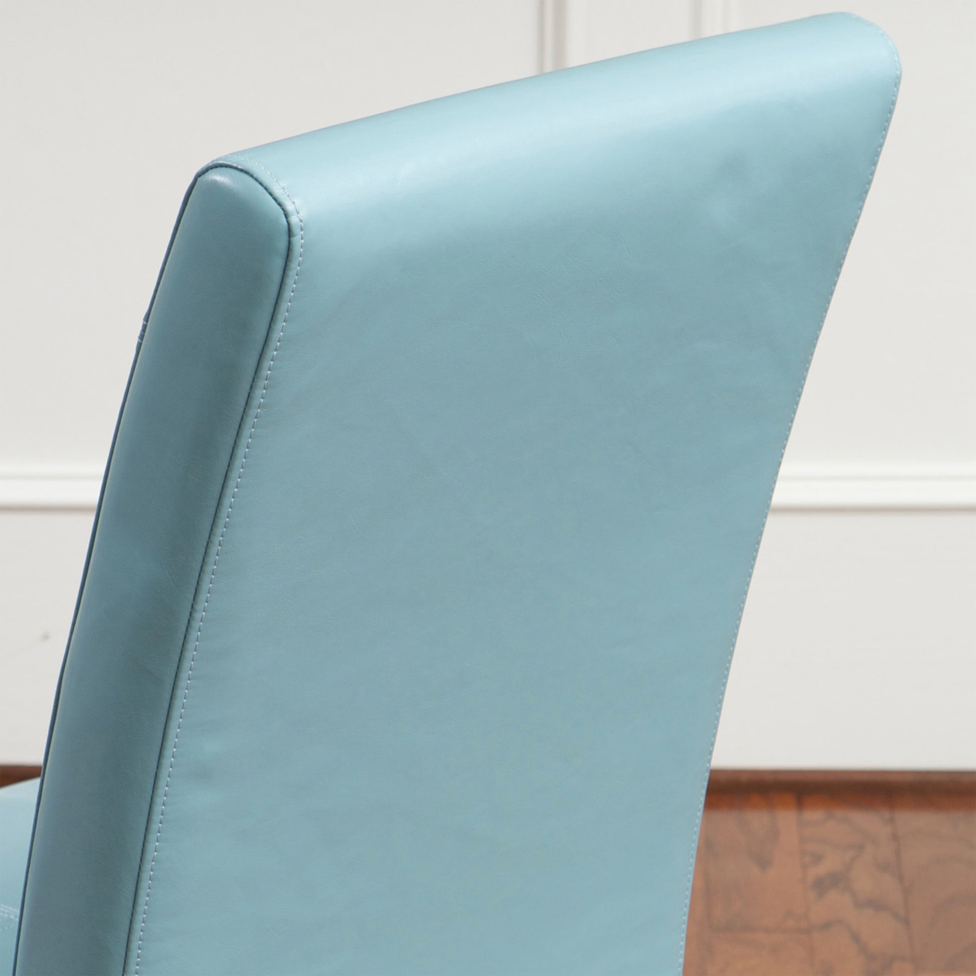 Pertica Kd Dining Chair Teal Blue Pu