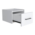 Floating Nightstand Calion, Bedroom, White White Particle Board Engineered Wood