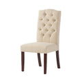Harriet Kd Tufted Dining - Ivory Fabric