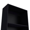 Bookcase Benzoni, Office, Black Black Particle Board Engineered Wood