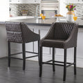 Eaton Barstool Chocolate Leather